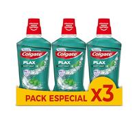 COLGATE - Colutorio Plax Multiprotección Pack 3 x 500 ml - Enjuague Bucal con Flúor - Elimina la Placa Bacteriana y Proporciona una Protección 24h - Aliento Fresco