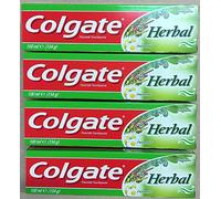 Colgate Crema Dental Herbal - Multipack De 4 Pasta De Dientes Con Eucalipto, Mirra, Manzanilla Y Salvia - Lote Flúor pasta de Dientes Gel Para Enfermedad De Las Encías - 100ml