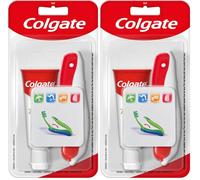Colgate Kit de Viaje Portátil | Incluye Cepillo Dental Suave y Pasta de Dientes Colgate Total 20ml | Proporciona Protección Completa 24h (Paquete de 2)