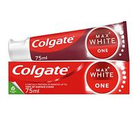 Colgate Max White One - Pasta de dientes blanqueadora de dientes con una fórmula clínicamente probada, elimina hasta el 100% de las manchas superficiales, contiene aceleradores blanqueadores, 1 tono