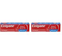 COLGATE - Max White Optic - Dentífrico blanqueador - Elimina la placa dental y las manchas de superficie - 75 ml (Paquete de 2)
