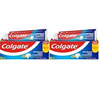 Colgate Maximum Caries Protection Pasta de Dientes con Flúor,2 Uds x 75ml, Dentífrico contra las Caries, Fórmula de Calcio que Penetra entre los Dientes, Refresca el Aliento, Sabor Agradable a Menta