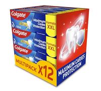 Colgate Maximum Caries Protection, Pasta de Dientes, Pack 12x100 ml | Dentífrico con calcio y flúor, Máxima protección anticaries, Aliento fresco con sabor a menta, Para toda la familia