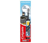 Colgate Oral Care - Cepillo de dientes con pilas para niños, extra suave, 3 unidades