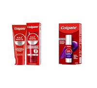 Colgate - Pack Sérum Blanqueador Dental Instantantáneo + Pasta de Dientes Blanqueadora Max White Ultra Active Foam - Con Flúor - Elimina las Manchas y Corrige el Color - Esmalte Seguro