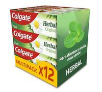 COLGATE - Pasta de Dientes Colgate Herbal Pack de 12x75ml| Combina Ciencia del Cuidado bucal y Naturaleza | Ayuda a Mantener Dientes Fuertes | Ayuda a Mantener Encías Sanas | Sabor a Eucalipto Fresco