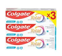 COLGATE - Pasta de dientes de cuidado de prevención activa total 24 horas - Protege el esmalte y previene problemas bucales - 3 x 75 ml
