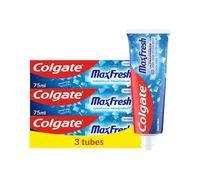 Colgate - Pasta de dientes Max Fresh Crystal - Aliento fresco - Tubo reciclado - Juego de 3 tubos de ensayo de 75 ml