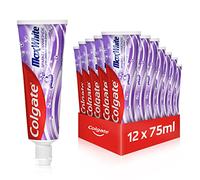 Colgate Pasta de Dientes Max White Sparkle Diamonds 12x75 ml blanqueamiento dental ideal para dientes más suaves y blancos, refresca el aliento durante mucho tiempo