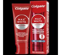 Colgate Pasta de dientes Max White Ultra Freshness Pearls, dientes más | Pasta de dientes con moléculas activas de oxígeno, elimina la decoloración profunda, con perlas frescas para una frescura