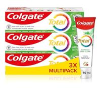 Colgate Pasta de dientes Total Advanced de limpieza profunda | Pasta de dientes con fluoruro | Limpia profundamente en lugares de difícil acceso | Defensa bacteriana superior las 24 horas | Combate la