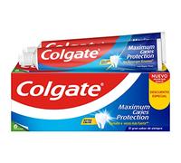 Colgate Protección Caries, Pasta de Dientes con flúor activo y calcio líquido, sabor menta - Pack 2 uds x 75ml