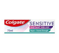 Colgate Sensitive Instant Relief Repair + Esmalte Strength Pasta de dientes 75 ml - Pasta dental reparadora de esmalte - Alivio instantáneo de la sensibilidad* - remineraliza el esmalte - repara las