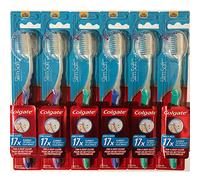 Colgate Slim Soft Gliding Tips Toothbrush, Extra Soft, Compact Head - Pack of 6