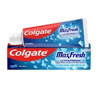 Colgate T Paste 75ml Max Fresh Azul | Pasta de dientes con flúor Fresh Breath, UltraFreeze 10 veces más duradera refrescante*, ráfaga instantánea de frescura