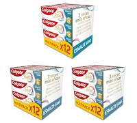 COLGATE Total Advanced Esmalte Sano Pasta de Dientes, Pack 12 Uds x 75ml, Ayuda a Reparar el Esmalte Debilitado, Dentífrico Blanqueador con 24h de Defensa Antibacteriana Reforzada para la Boca