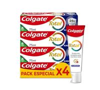 Colgate Total Blanqueador, Pasta de Dientes Blanqueadora, Pack 4x75ml