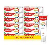 Colgate Total Original Pasta de Dientes, Pack Ahorro 12 x 125 ml, Dentífrico Familiar para Higiene Bucal Diaria, Protección Completa contra Placa y Caries, Aliento Fresco