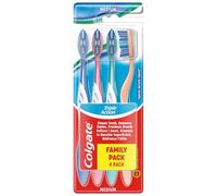 Colgate Triple Acción , Cepillo de Dientes Medio - Pack 4 ud