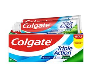 COLGATE Triple Action Dentífrico, Estándar, 2 x 75 Ml, 150 Mililitros