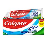 COLGATE Triple Action Dentífrico, Estándar, 2 x 75 Ml, 150 Mililitros | Protección Anticaries, Dientes Más Blancos y Aliento Fresco
