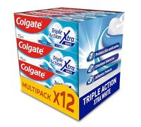 Colgate Triple Action Extra White anticaries y dientes blancos Pack 12 x 75ml Pasta de dientes