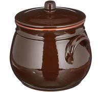 colì maioliche y TERRECOTTE Desde 1650 Brunella Olla abombada con Tapa, Terracota, marrón, 16 x 16 x 20 cm