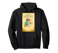 Colibrí acuarela - Pequeño Pájaro Mensaje Bienestar Relajarse Sudadera con Capucha