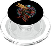 Colibrí Arte Tribal Indígena Nativo Americano PopSockets PopGrip para MagSafe
