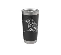 Colibrí Linia Amante Aves Vaso térmico de acero inoxidable de doble pared