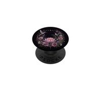 Colibrí Lotus Fase Lunar Floral Celestial Naturaleza PopSockets PopGrip Adhesivo