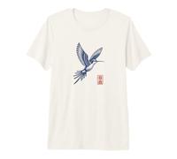 Colibri - pájaro pequeño Colibrí Inspirado en Japón Camiseta Premium