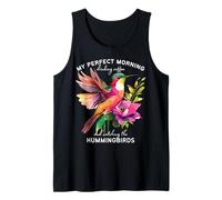 Colibrí Perfecto Mañana Bebiendo Café Pájaro Mamás Mujeres Camiseta sin Mangas