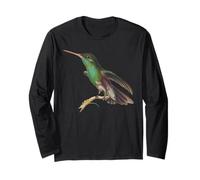 Colibrí Verde Oreja Violeta Hermoso Colibrí Manga Larga