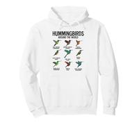 Colibríes Alrededor del Mundo Amante de Las Aves Sudadera con Capucha