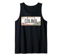 Colima Mexico License Plate Mexican Travel Vacation Beach Camiseta sin Mangas