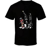 Colin Kaepernick Graphic tee Round Neck Unisex Tops Men's 100% Cotton Short-Sleeve T-Shirts XL