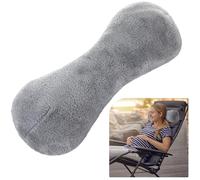 Colingmill Almohada cervical para sillón reclinable, almohada para reposacabezas, almohada de felpa en forma de hueso con correa ajustable, soporte para el cuello y alivio del dolor, cojín de cabeza