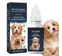 Colirio para Gatos | 10ml Loción Ocular para Mascotas | Eliminador de Manchas de Lágrimas, Solución Calmante para Salud de Animales Pequeños Cachorros e Irritación