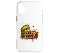 Coliseo de Pintura en Spray Estilo: Street Art Romana Carcasa para iPhone 16 Plus