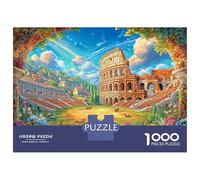 Coliseo de Roma Rompecabezas 1000 Piezas,Puzzle Difícil para La Familia - Tiempo De Calidad Y Diversión 52x38cm/1000pcs