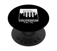 Coliseo Roma Italia Roma Italia Vintage Souvenir PopSockets PopGrip Adhesivo