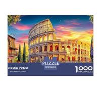 Coliseo_ Roma Rompecabezas 1000 Piezas,Puzzle Difícil para La Familia - Tiempo De Calidad Y Diversión 38x26cm/1000pcs