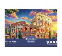 Coliseo_ Roma Rompecabezas 1000 Piezas,Puzzle Difícil para La Familia - Tiempo De Calidad Y Diversión 38x26cm/1000pcs