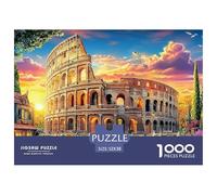 Coliseo_ Roma Rompecabezas 1000 Piezas,Puzzle Difícil para La Familia - Tiempo De Calidad Y Diversión 52x38cm/1000pcs