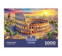 Coliseo_ Roma Rompecabezas 1000 Piezas,Puzzle Difícil para La Familia - Tiempo De Calidad Y Diversión 52x38cm/1000pcs