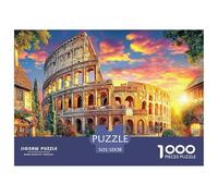 Coliseo_ Roma Rompecabezas 1000 Piezas,Puzzle Difícil para La Familia - Tiempo De Calidad Y Diversión 52x38cm/1000pcs