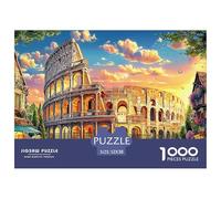 Coliseo_ Roma Rompecabezas 1000 Piezas,Puzzle Difícil para La Familia - Tiempo De Calidad Y Diversión 52x38cm/1000pcs