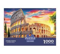 Coliseo_ Roma Rompecabezas 1000 Piezas,Puzzle Difícil para La Familia - Tiempo De Calidad Y Diversión 52x38cm/1000pcs