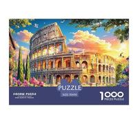 Coliseo_ Roma Rompecabezas 1000 Piezas,Puzzle Difícil para La Familia - Tiempo De Calidad Y Diversión 70x50cm/1000pcs